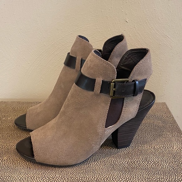Franco Sarto Beige and Brown Booties - Picture 1 of 7